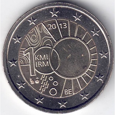 2013. 2 Euros Bélgica "Instituto Meteorología"