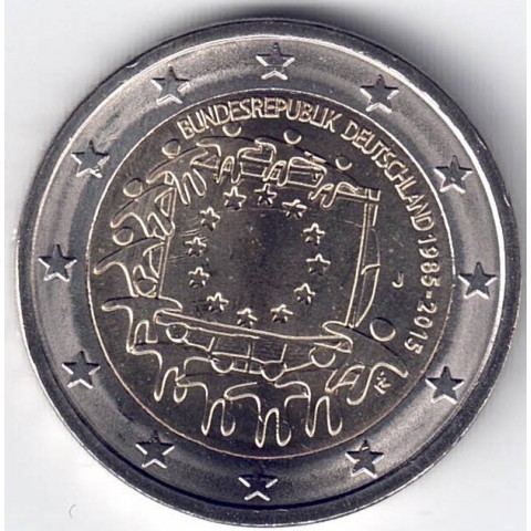 2015. 2 Euros Alemania A-Berlín "Bandera"