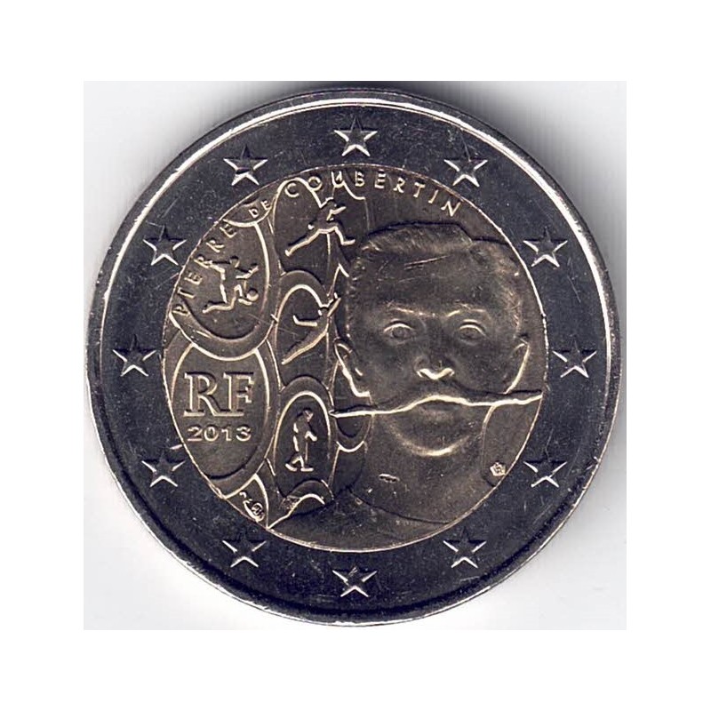 2013. 2 Euros Francia "Coubertin"