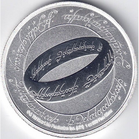 2021. Onza Niue. Señor Anillos. Anillo