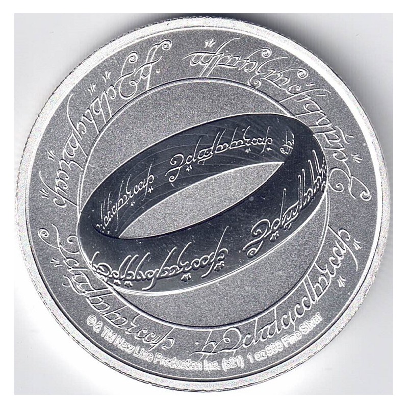 2021. Onza Niue. Señor Anillos. Anillo