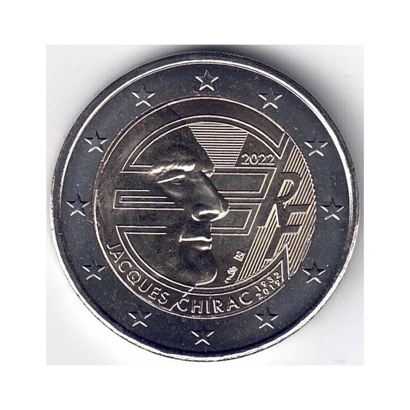 2022. 2 Euros Francia "Chirac"