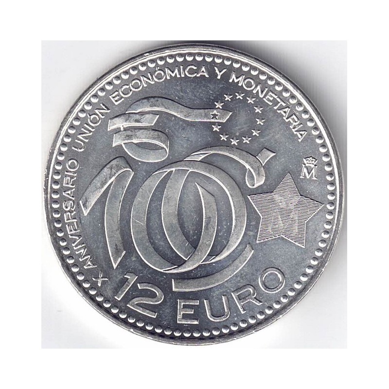 2009. Moneda 12 euros "X Aniversario euro"