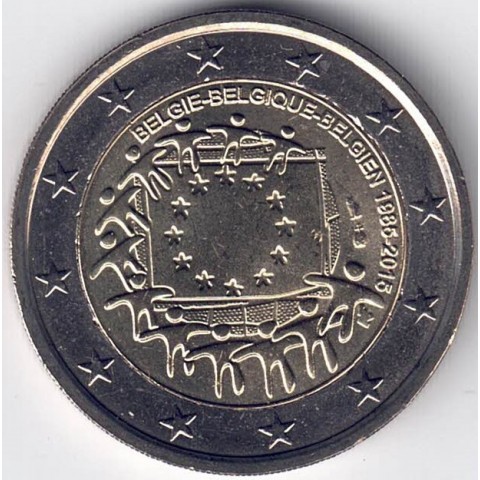 2015. 2 Euros Bélgica "Bandera"