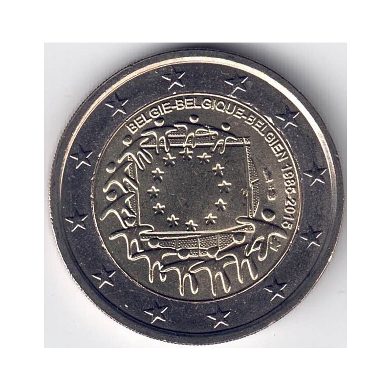 2015. 2 Euros Bélgica "Bandera"
