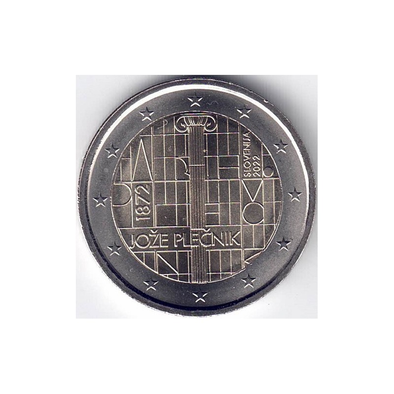 2022. 2 Euros Eslovenia "Joze Plecnik"