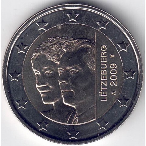 2009. 2 Euros Luxemburgo "Charlotte"