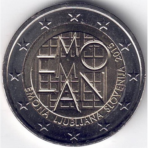 2015. 2 Euros Eslovenia "Emona"