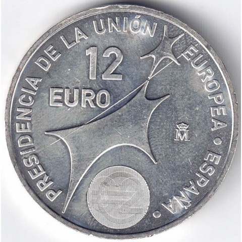 2002. Moneda 12 euros "Presidencia Española UE"