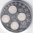 2012. Moneda 30 euros "X Aniversario euro"