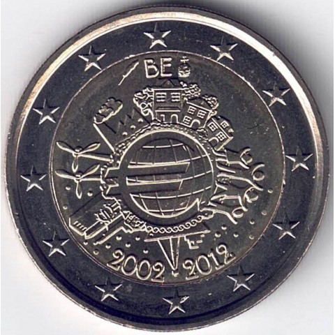 2012. 2 Euros Bélgica "X Aniversario"