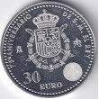 2013. Moneda 30 euros "Aniversario Rey"