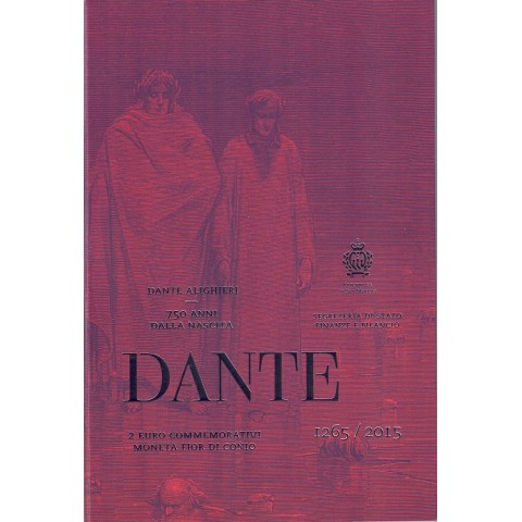 2015. 2 Euros San Marino "Dante"