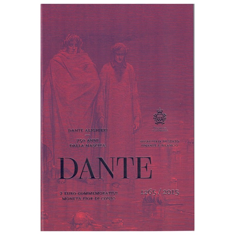 2015. 2 Euros San Marino "Dante"