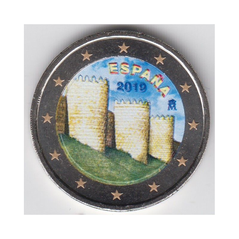 2019. 2 euros España "Muralla" color