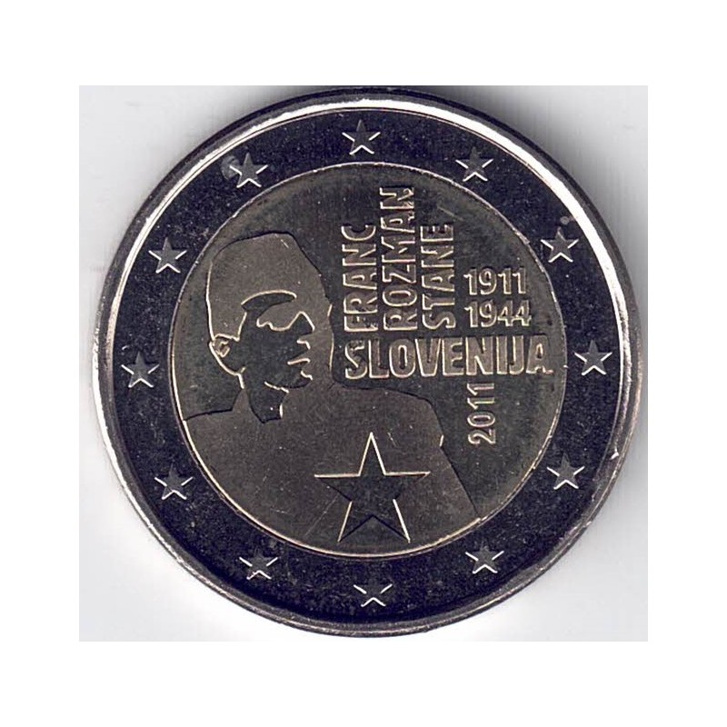 2011. 2 Euros Eslovenia "Franc Rozman"