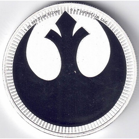 2022. Onza Niue. Star Wars. Alianza Rebelde