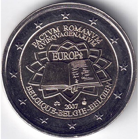 2007. 2 Euros Bélgica "Tratado de Roma"