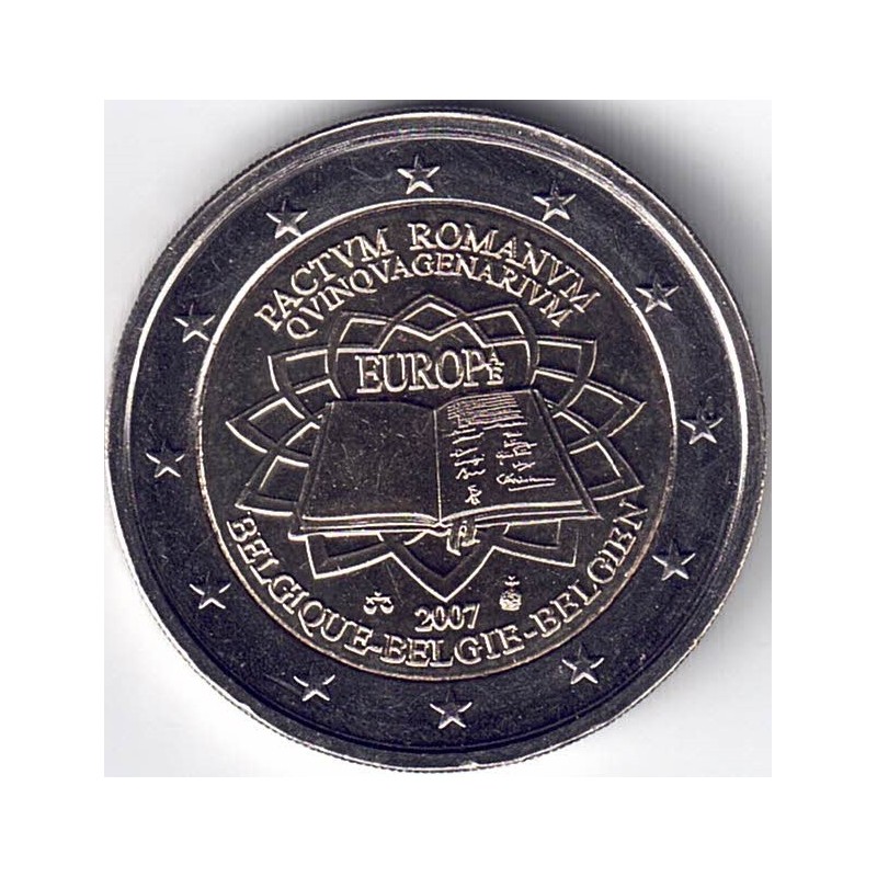 2007. 2 Euros Bélgica "Tratado de Roma"