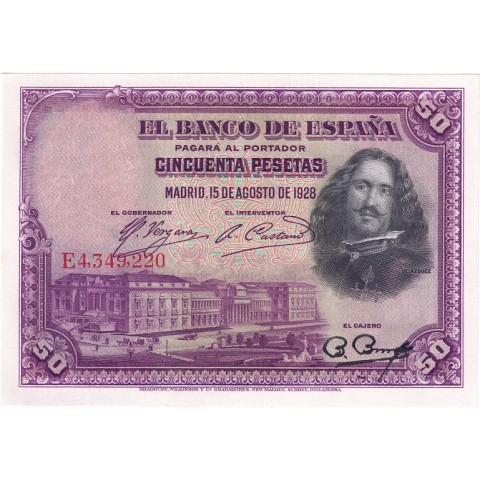 1928. 50 Ptas Velazquez