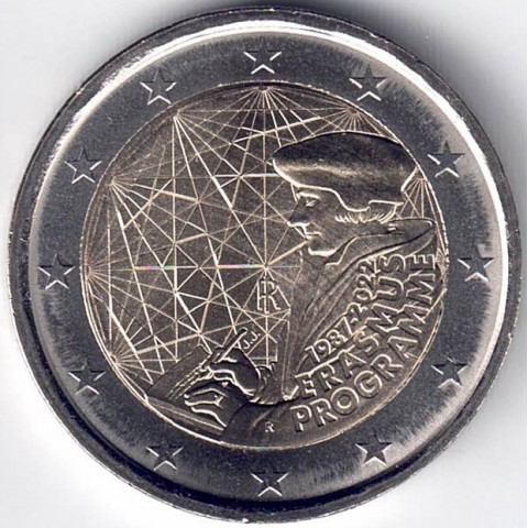 2022. 2 euros Francia "Erasmus"