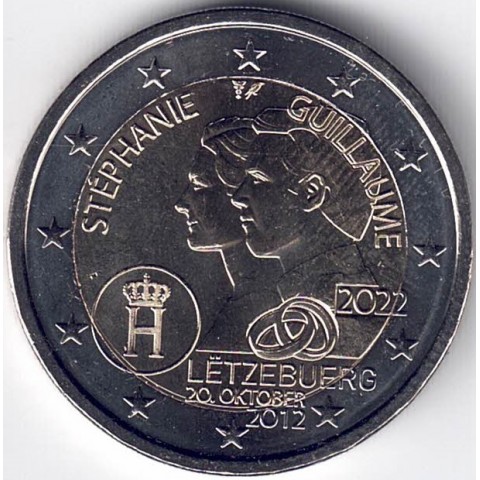 2022. 2 Euros Luxemburgo. "Boda"