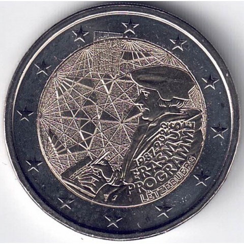 2022. 2 Euros Luxemburgo. "Erasmus"