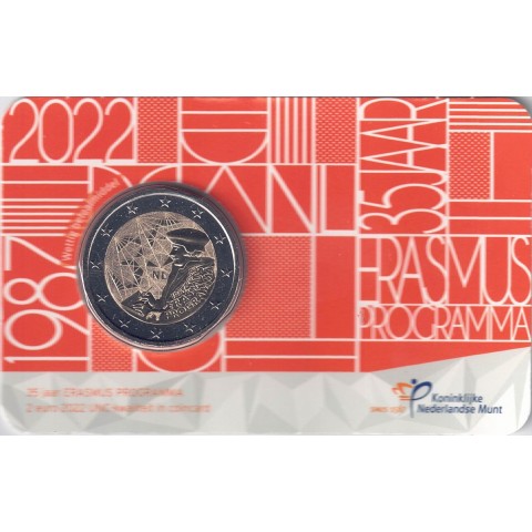 2022. 2 euros Holanda "Erasmus"