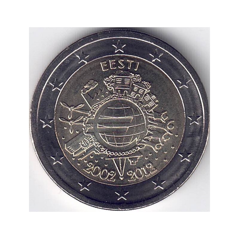 2012. 2 Euros Estonia "X Aniversario"