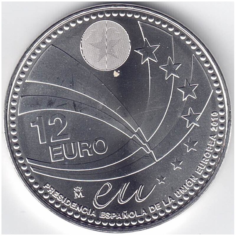 2010. Moneda 12 euros "Presidencia Española UE"
