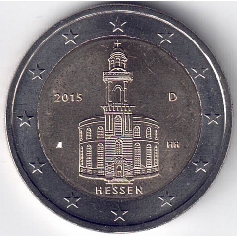 2015. 2 Euros Alemania A-Berlin "Hessen"