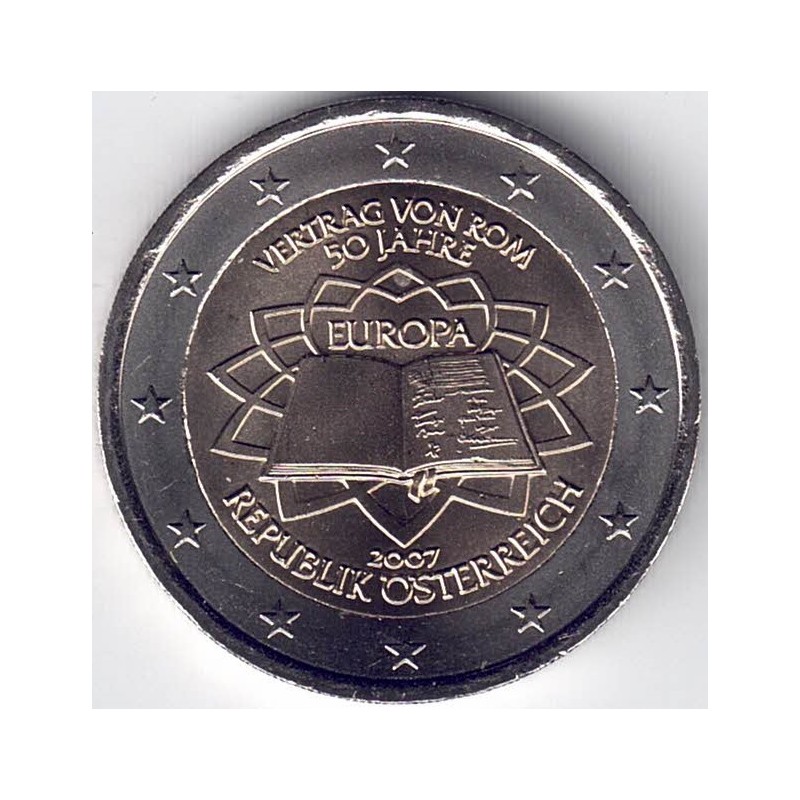 2007. 2 Euros Austria "Tratado de Roma"
