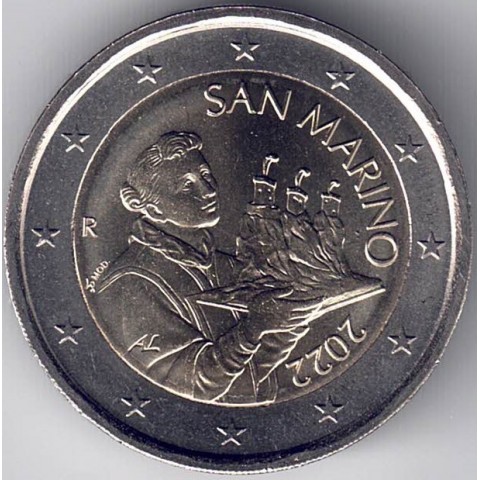 2022. 2 Euros San Marino. "Santo Marino"