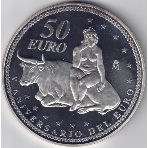 2007. V Aniversario euro. 50 euros