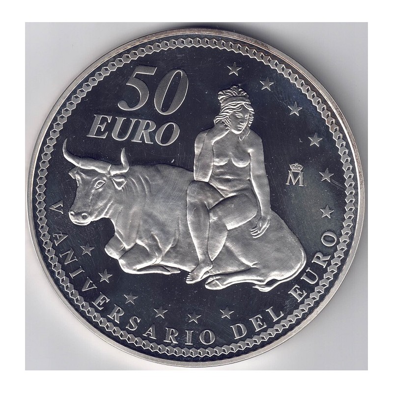 2007. V Aniversario euro. 50 euros