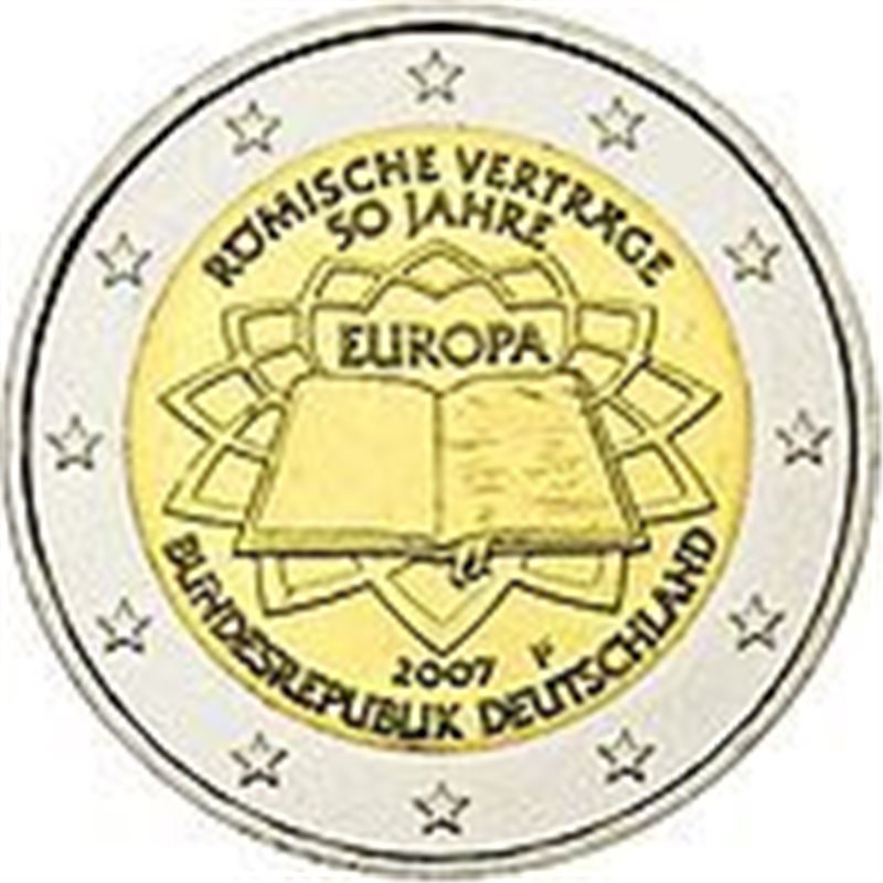 2007. 2 Euros Alemania A-Berlín "Tratado de Roma"