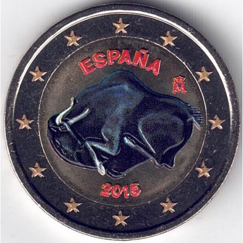 2015. 2 Euros España "Altamira" color
