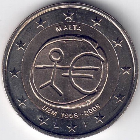 2009. 2 Euros Malta "EMU"