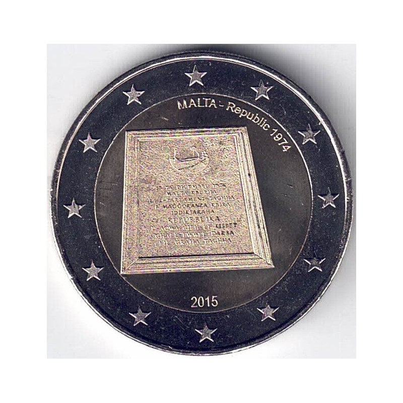 2015. 2 Euros Malta "República"