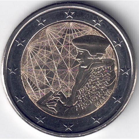 2022. 2 euros Malta "Erasmus"