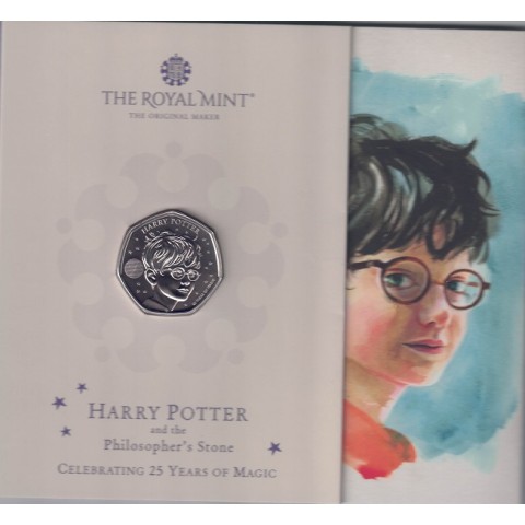 2022. Moneda Inglaterra. 50 Pence. Harry Potter