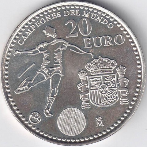 2010. Moneda 20 euros "Mundial"
