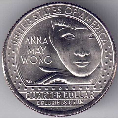2022. Woman Quarter. Anna May Wong D