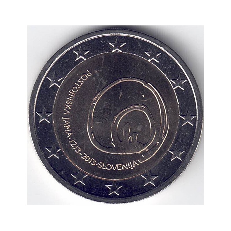 2013. 2 Euros Eslovenia "Cueva Postojna"