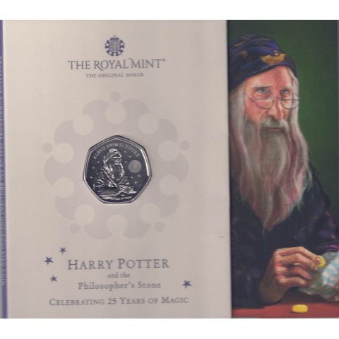 2023. Moneda Inglaterra. 50 Pence. Dumbledore
