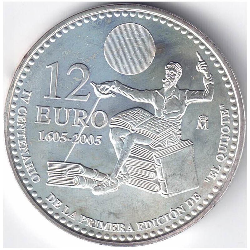 2005. Moneda 12 euros "Quijote"