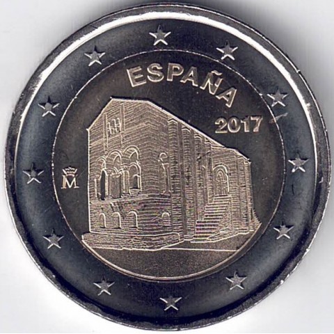 2017. 2 Euros España "Naranco"