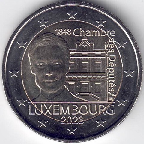 2023. 2 Euros Luxemburgo. Camara Diputados