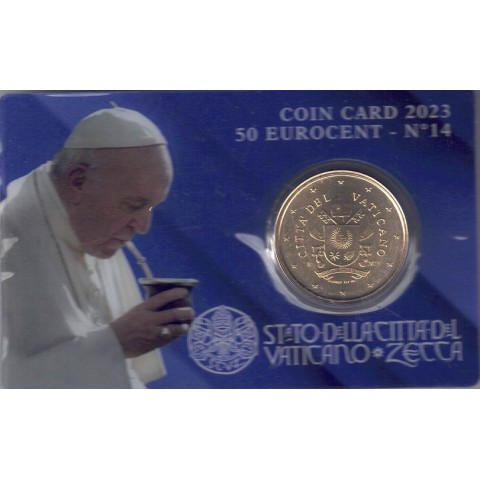 2023. coin card vaticano 50 ctms