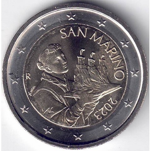 2023. 2 Euros San Marino. Santo Marino